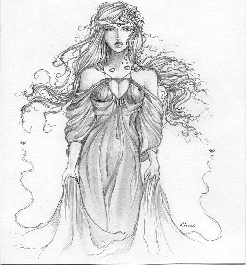 Aphrodites Colouring Pages